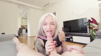 Onlyfans Leah Meow 30-07-2025 blonde plays with her boyfriend's dick