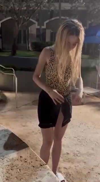 Lil Tay Pool Bath Video