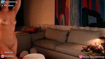 thecherie naked pussy & oil show