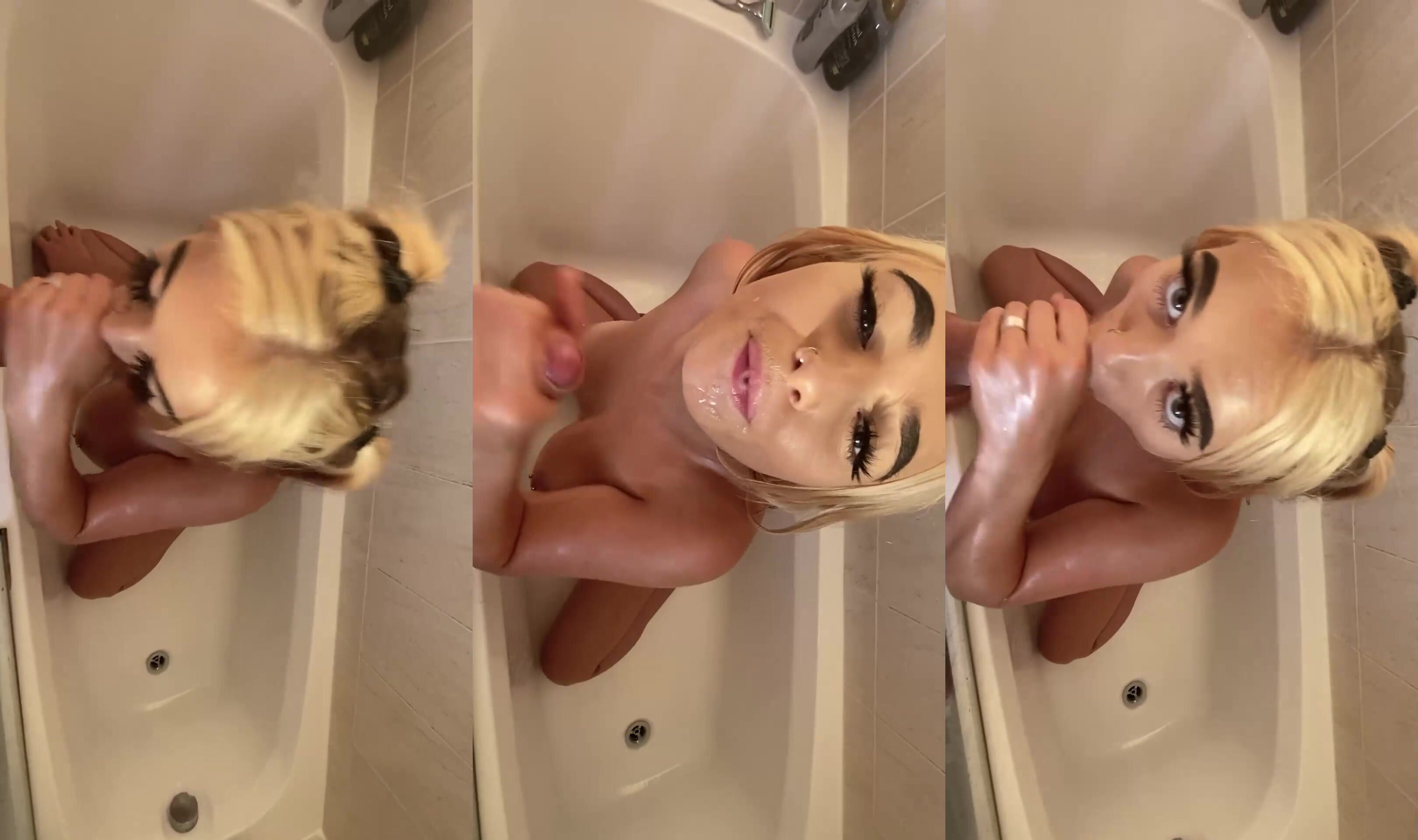Bathtub Blowjob