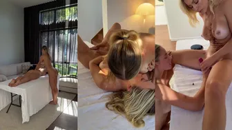 Ella Alexandra Rebecca McLeods Massage Turns Into Lesbian Fun Onlyfans