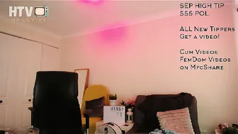 HannyTV Lustful student shows pussy