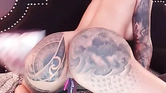 Elettraa Cute blonde is saturated with revelations with dildo