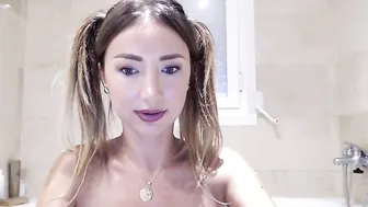 Adanah Record babe sucks dick and gets cum in mouth