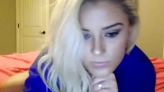 BlondeBoo69 Spicy chick fucks sex toy