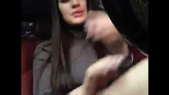 sofabeautiful Girl with a beautiful body performs a striptease