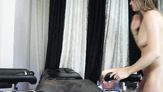 cherryflowerxxx gently fucks her ass toy