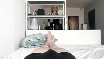 Young Russian Teen  chic babe hammering both holes