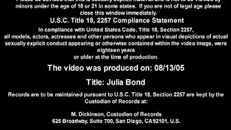 Julia Bond telecast 17.07.2019