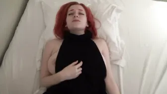 Amadani attractive lady relish fucks vagina with a sex toy