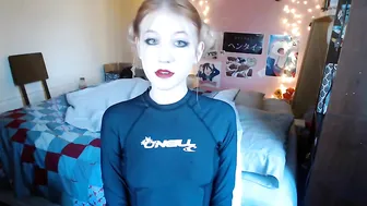 MattieDoll hurricane devil furiously cums in pose with crustaceans