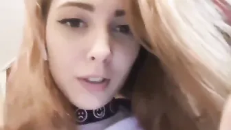 TreshGirls luxurious lady erotically moving in a dress