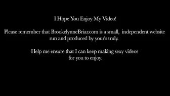 Brookelynne Briars manyvids wonderful babe swagger with sex toys