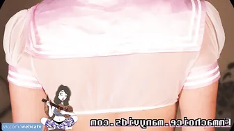 Emma Choice manyvids beautiful woman in black clearly jerks off her vagina