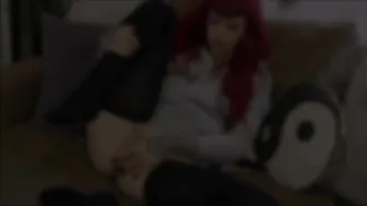 Loretta Rose manyvids crazy cute jerking pussy with thick dildo