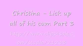 clips4sale Brat Princess - Christina Lick up all of his cum 480p