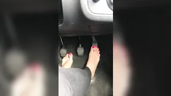 Charley Atwell -This ones for the bare foot lovers! Me driving barefoot