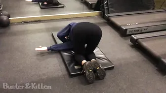 busterandkitten gym flashing and bj