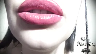 Mistress Misha Goldy Pink Golden Lip gloss Fetish amp Worship