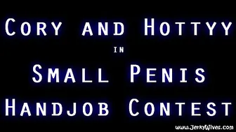 JERKYWIVES _clip35_Small_Penis_Handjob_Contest_avi