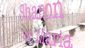 Sharon-Privat Heisse Lesben Dildospiele im Park mit Maria