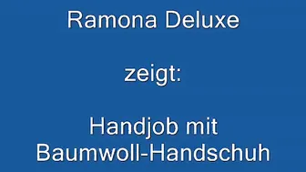 mydirtyhobby Ramona-Deluxe Handjob mit Baumwoll-Handschuh