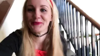 ivy roses taking lift naked to cum in top floor 720p