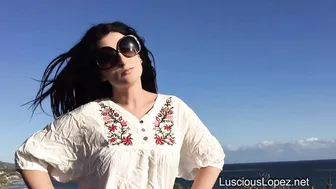Luscious Lopez _[1344823] #upskirt booty #ocean #outside #lusciouslopez [2018-04-17]