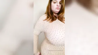 sarahrae 01.09.2019 Sparkly see through dress pt 2 ass pregnant tummy reveal