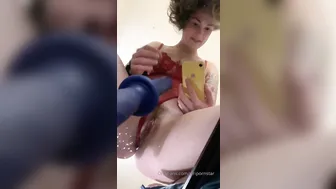 siripornstar 18.09.2019 Riding my favorite toy on top of a mirror