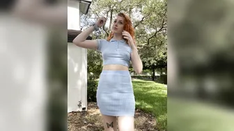 melodyparker69 02.09.2020  4 flashing in public in my new outfit