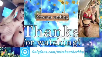 heatherbby9 female in stockings having fun with a phallus