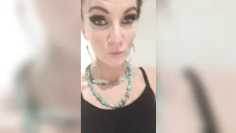 Kia Rose cute brunette caresses her charms