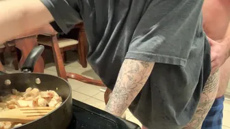 cumNrise   08 02 2020   My titties were bouncing so much it was hard to keep cook