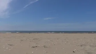 Black pantyhose on the Beach Verona