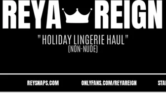 Holiday Lingerie Haul SFW