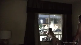 boltonwife 02 07 2019 8173626 Hotel window fuck. It might not look it but the room lig
