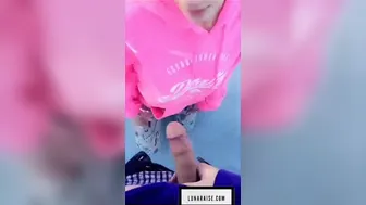 Luna Raise balcony blowjob cum in mouth snapchat premium 20181125 NSFW247.to