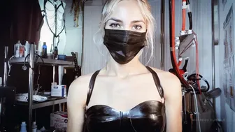 Mistress Euryale Black Latex Glove Fetish JOI