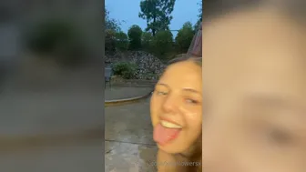 Lily Flowers onlyfans 2021.02.05 Here is the first video of me masturbating in the rain