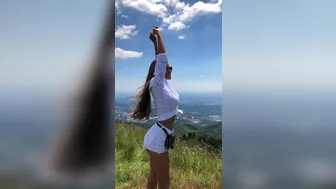 VIKI ODINTCOVA onlyfans undresses in front of the camera