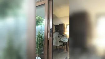 naughty girl  and gilded dildo