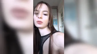 Alina, Emily Poker Red-haired bitch excites beautiful legs