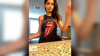 Amira Brie, Princess Amira B, brieamira Pregnant woman posing in front of webcam.