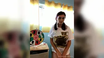 Amira Brie, Princess Amira B, brieamira Tanned brunette gently pulls pussy