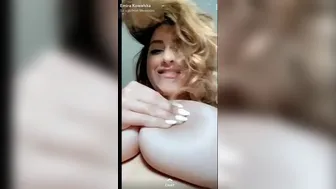 Emira Kowalska (Emira Foods) onlyfans Busty chick caresses shaved pussy