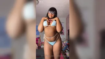 littledolljplay  onlyfans Naughty whore strips down to her underwear