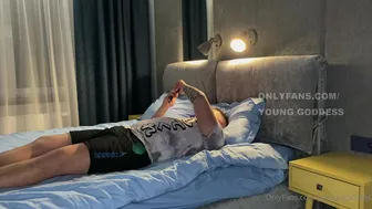 Young Goddess aka young onlyfans Hot slut caresses big tits