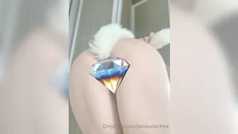 Jane Lucier  onlyfans Crazy puppet shows off shaved cunt