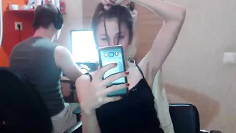 crazybabyyy  Showed that she had between her stump in fore-part of the camera